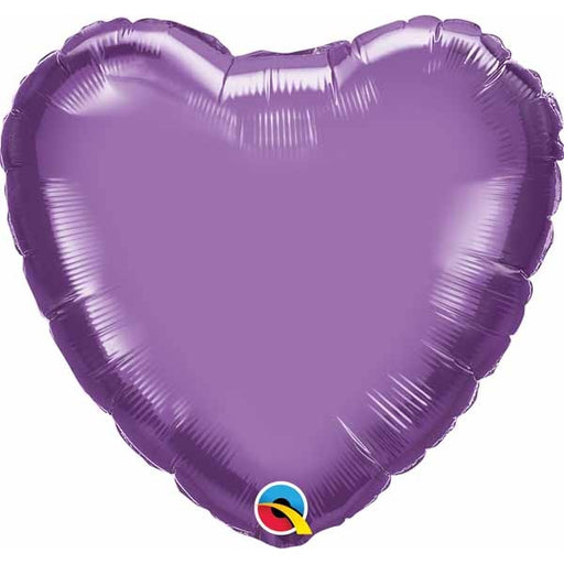 18-Inch Chrome Purple Heart Foil Balloon