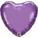 18-Inch Chrome Purple Heart Foil Balloon
