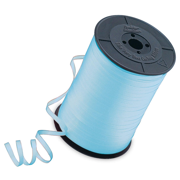 "500 Yards Light Blue Balloon Ribbon - 3/16 Inch Width"