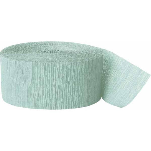 Mint Green Crepe Paper Streamer, 81 ft