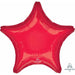 Red 28 Inch Jumbo Star Foil Balloon