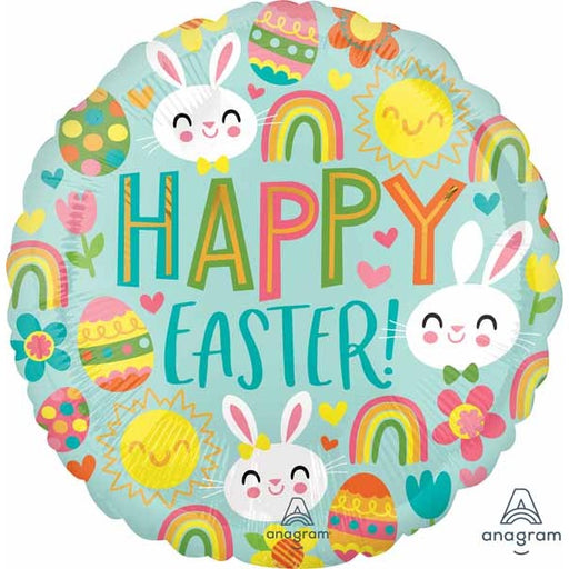 Happy Easter Icons 18" Foil Balloon