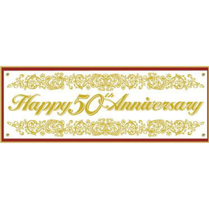 "50Th Anniversary Jumbo Sign Banner"