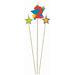 Number 2 Star Candle Stick Set, 3 Pieces