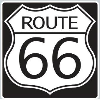 Route 66 Sign Cutout, 16 Inches