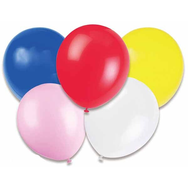Trico Assorted Colour 12-Inch Latex Balloons, 10 Pack