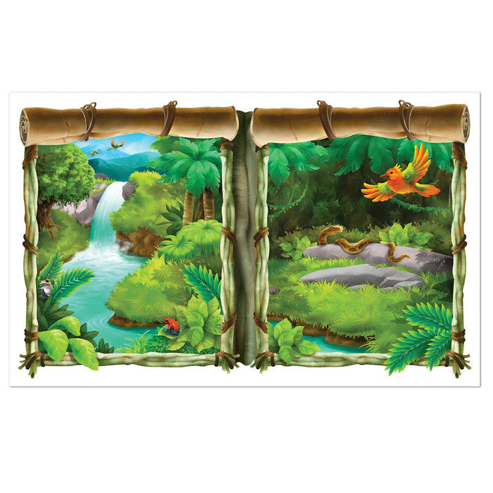 Jungle Insta View Mural: Transformative Wall Decor (1/Pk)