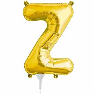 16-Inch Gold Letter Z Balloon