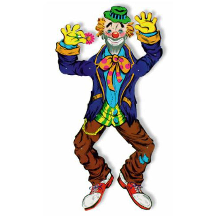 52" Jointed Hobo Clown Halloween Decoration