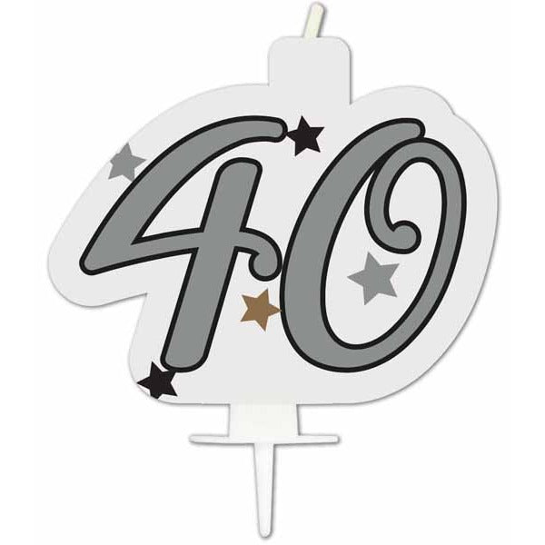 Milestone 40th Birthday Foil Balloon, 18 Inch