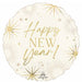Golden Soiree Happy New Year 18" Round Foil Balloon