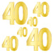 "40" Foil Birthday Cutouts