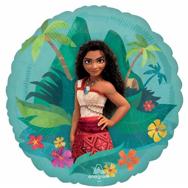 Disney Moana 2 Round Foil Balloon, 18 Inch