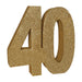 "40" 3-D Glittered Centerpiece - Gold