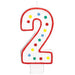 5-Inch Number 2 Birthday Candle