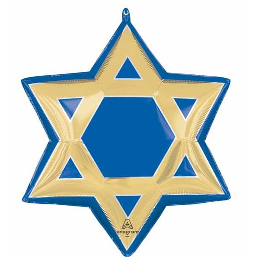 Star of David 24" Shaped Foil Balloon