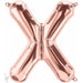 34 Inch Rose Gold Letter X Balloon
