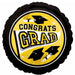 True to School Yellow 18" Round Graduation Foil Balloon