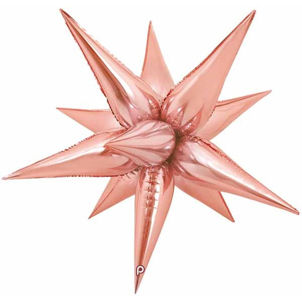 Prima Rose Gold 40-Inch Starburst Foil Balloon