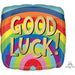 Good Luck Rainbow 18" Square Foil Balloon