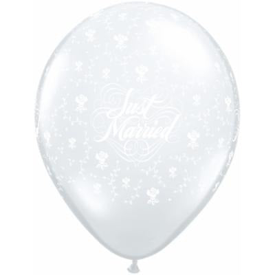 JUST MARRIED 11" CLEAR 50/BG
