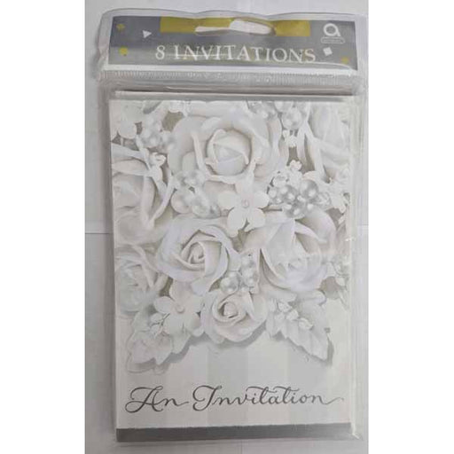 Love Honor Cherish Invitations, 8 Pack
