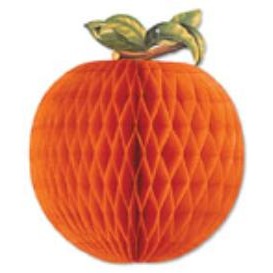 14-Inch Orange Art-Tissue Decoration