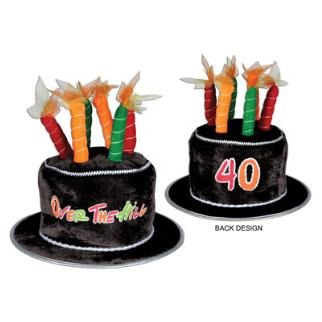 Plush "40" Birthday Party Hat, 1 Count