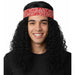 70s Rock Wig with Bandana