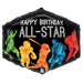 All Star Sports Birthday 30-Inch Shaped Foil Balloon