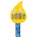 Birthday Candles 39-Inch Shaped Foil Balloon