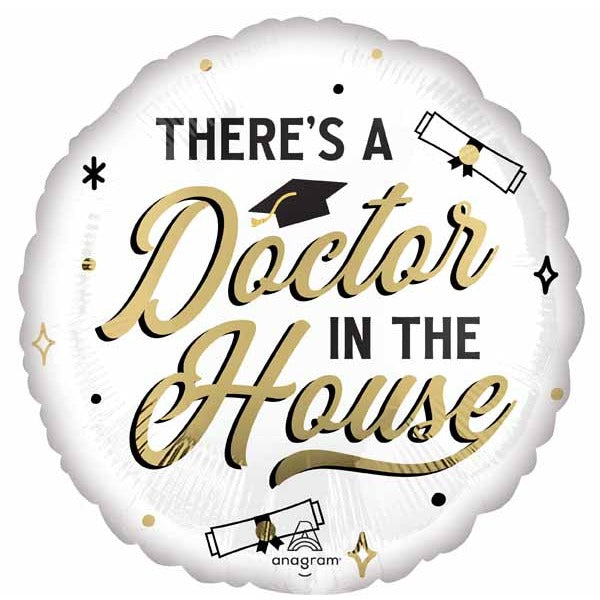 Doctor in the House 18" Round Foil Balloon