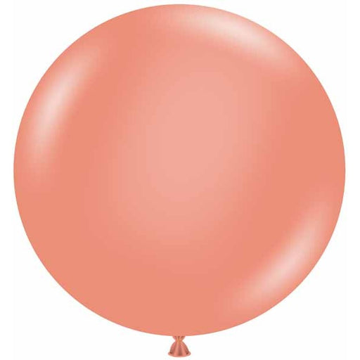 TUFTEX 36-Inch Metallic Rose Gold Latex Balloons, 2-Pack