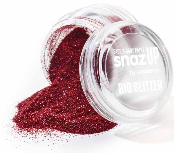 Snazaroo Fine Red Bio Glitter, 5 g