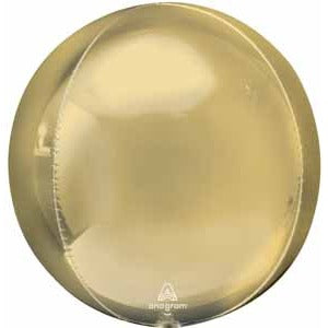 Jumbo White Gold Orbz Foil Balloon