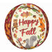 Happy Fall Critters 16-Inch Orbz Foil Balloon