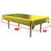 Gold Metallic Table Cover, 54 x 108 Inches