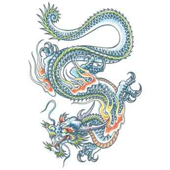 Tinsley Transfers Extra Large Dragon Temporary Tattoo