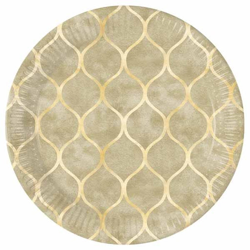Arabic Cells 9-Inch Paper Plates, 8 Count