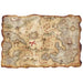Plastic Pirate Treasure Map, 12 x 18 Inches
