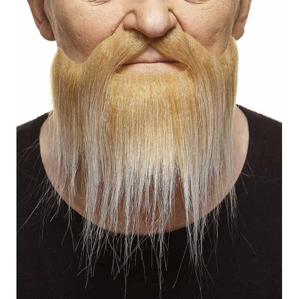 Blonde and White Costume Moustache and Beard