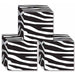 3"X3" ZEBRA PRINT FAVOR BOXES 3/PKG