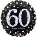 Sparkling 60th Birthday Holographic Foil Balloon, 18 in