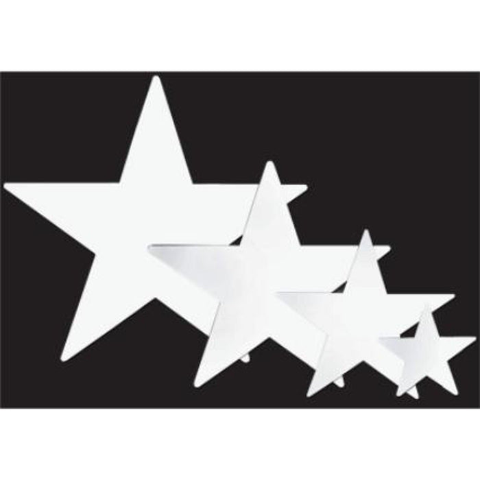 5" Foil Star Bulk White