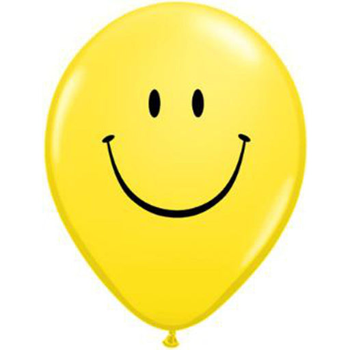 5" Yellow Smile Face Balloons (100/Bag)