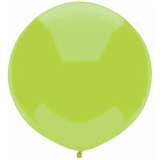 17-Inch Kiwi Lime Outdoor Display Balloons, 72 Count