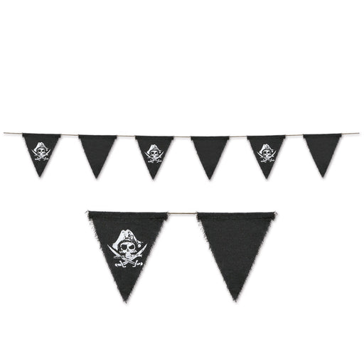Pirate Fabric Pennant Banner, 6 ft