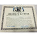 Novelty Fake Marriage License Gag Prop, 1 Piece