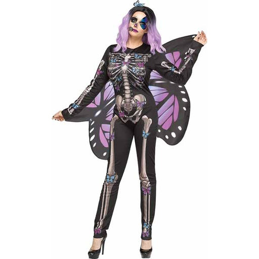 Blue Butterfly Bones Women's Adult Costume, Large