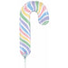 Pastel Candy Cane 14" Mini Foil Balloon